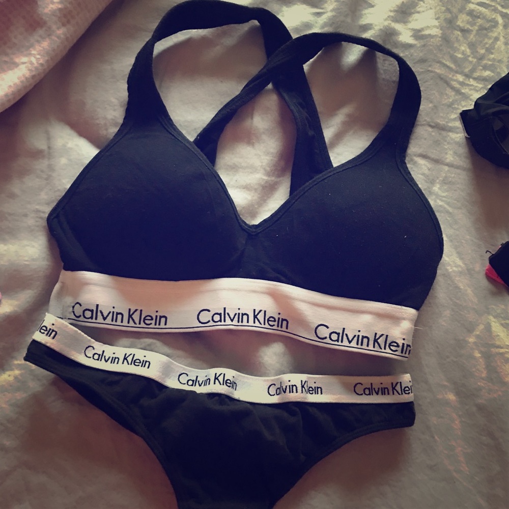 Calvin Klein Bra and Thong Set